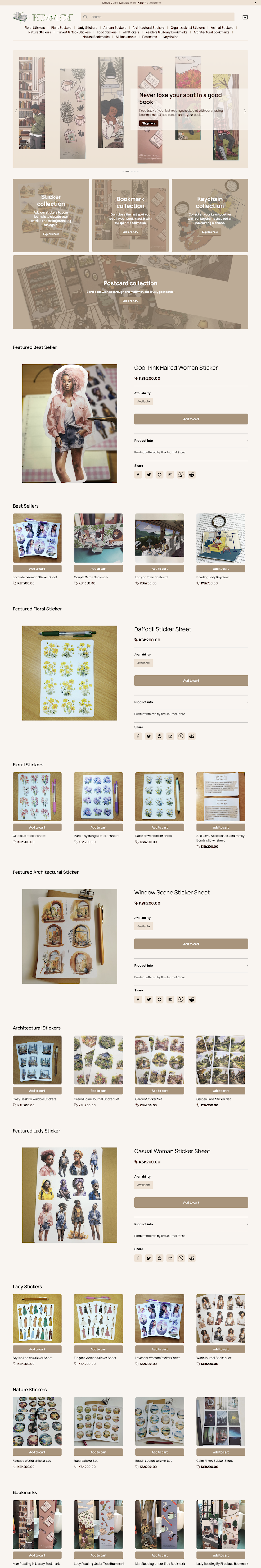 The Journal Store Website